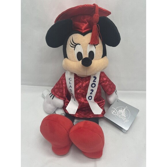 Disney Parks Minnie Mouse Graduation Class 2020 Plush Stuffed Animal New w Tag - Picture 11 of 16